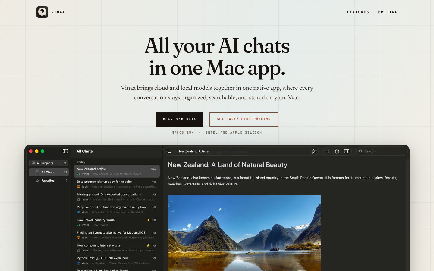 Vinaa Homepage