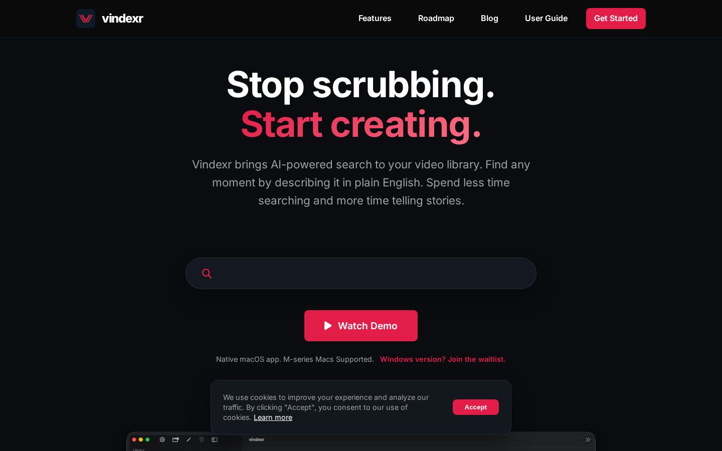 Vindexr Homepage