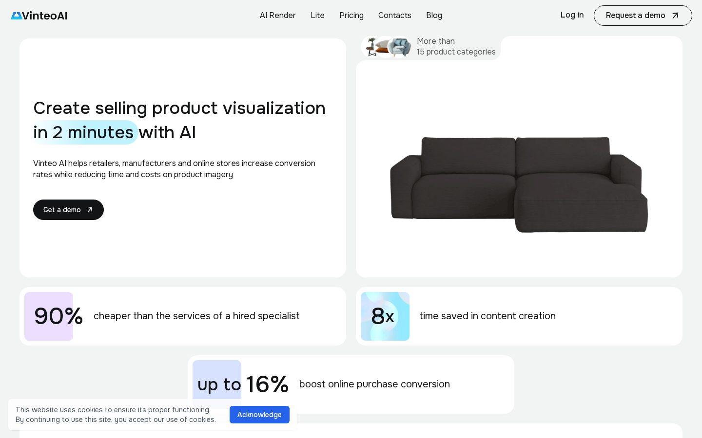 Vinteo AI Homepage