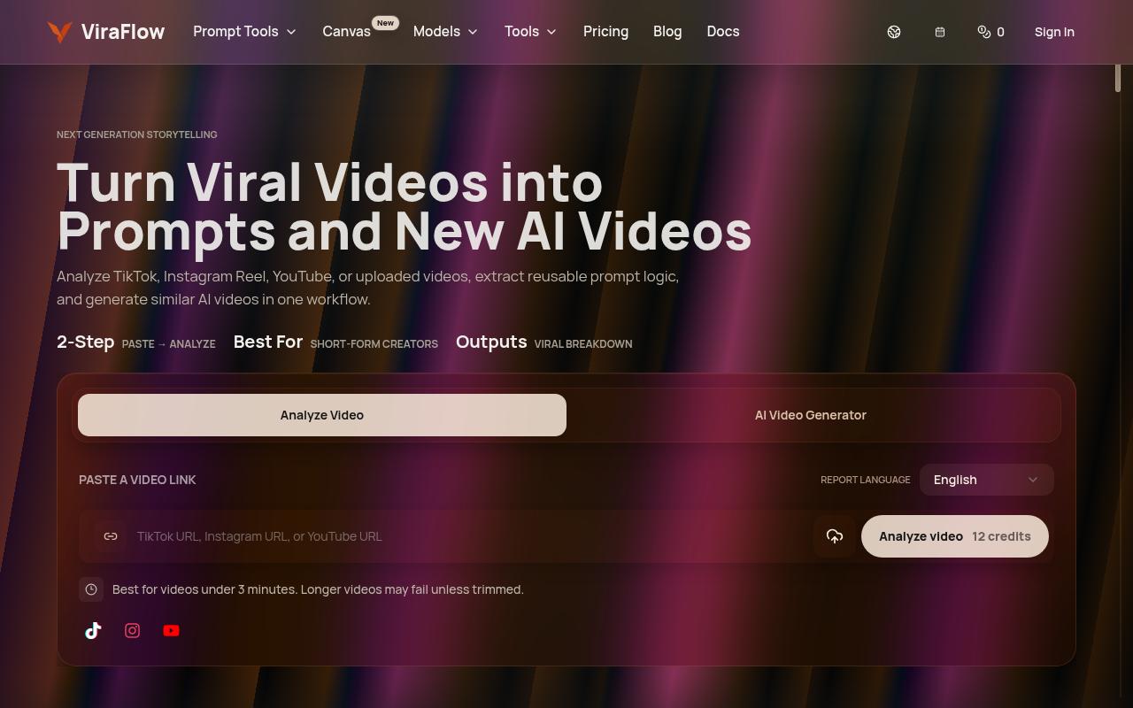 ViraFlow Homepage