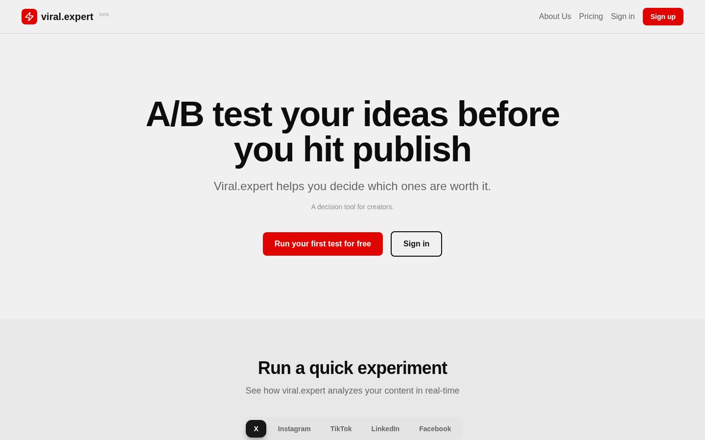 Viral.expert Homepage