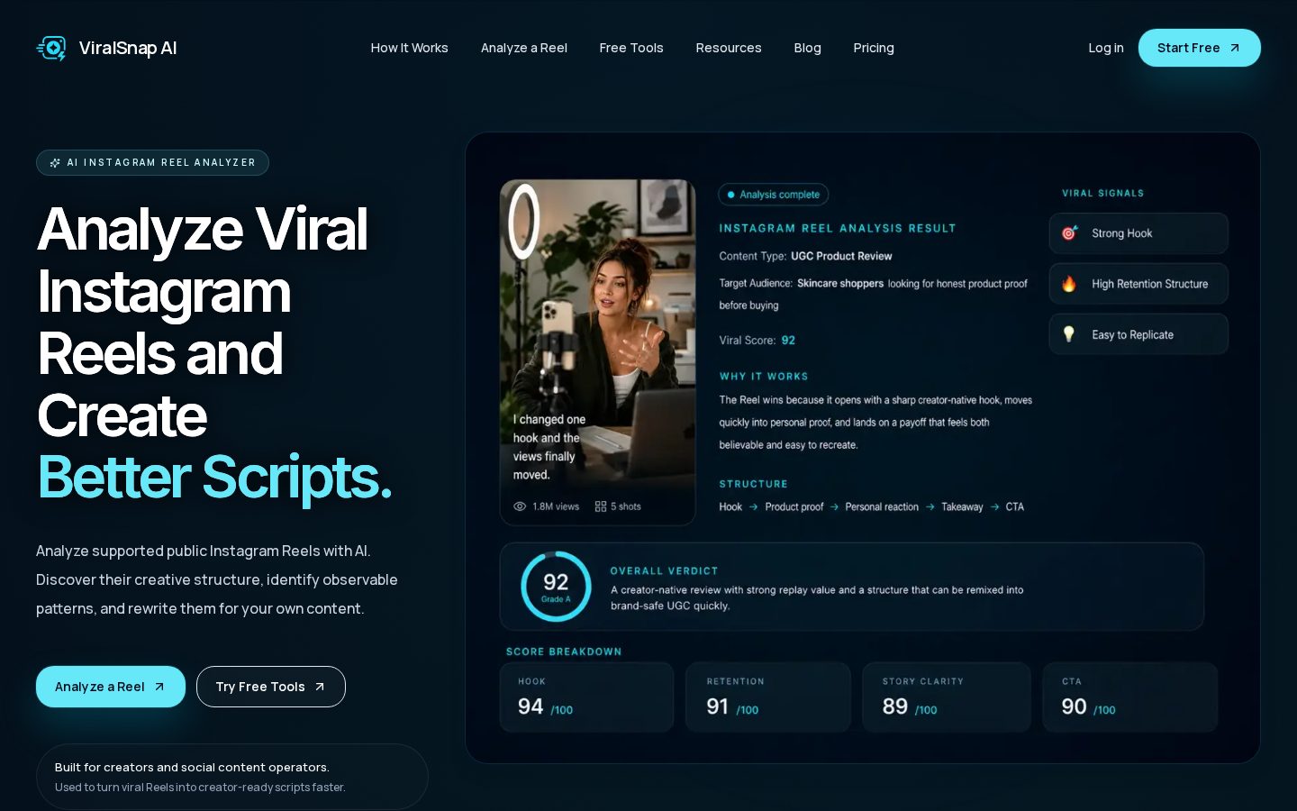 ViralSnap Homepage