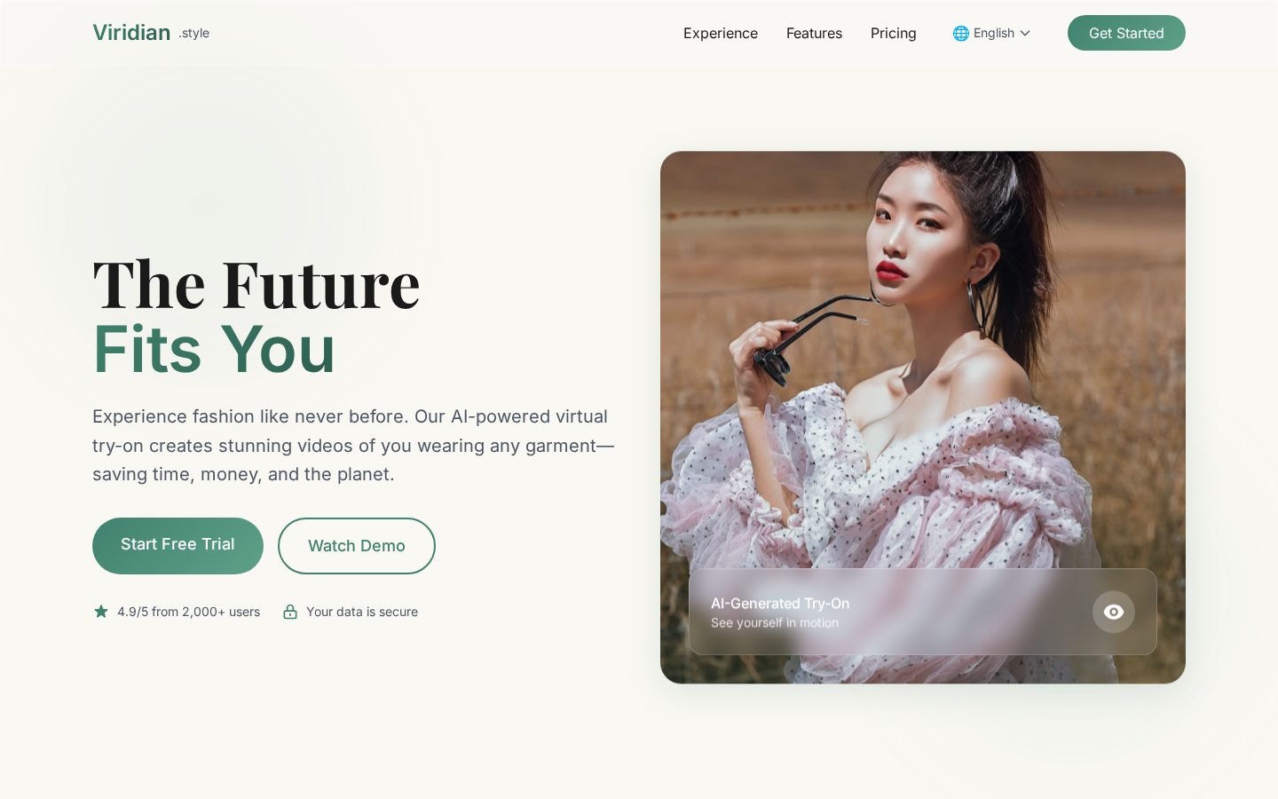 Viridian Style Homepage