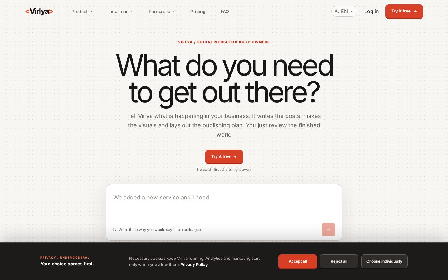 Virlya Homepage