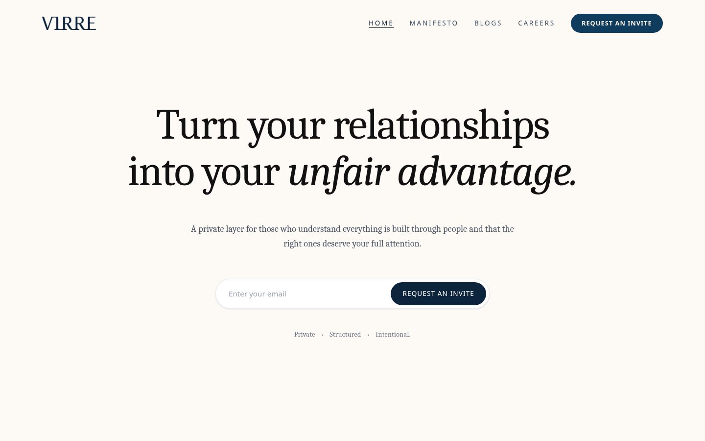 Virre Homepage