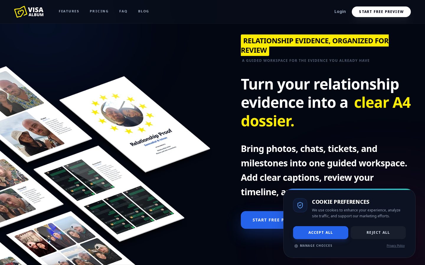 VisaAlbum Homepage