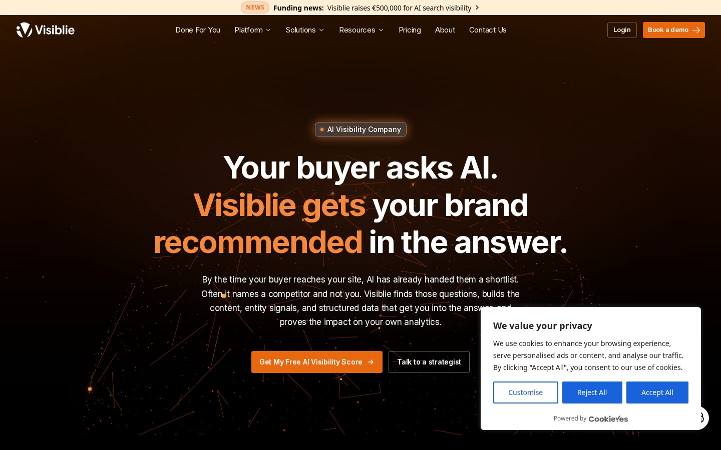 Visiblie Homepage