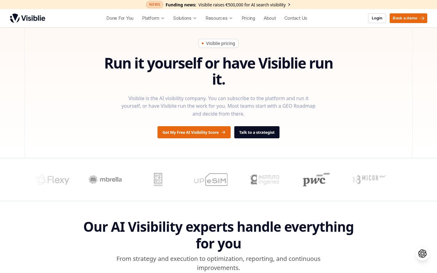 Visiblie Pricing