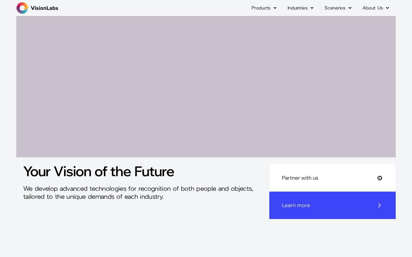 VisionLabs Homepage