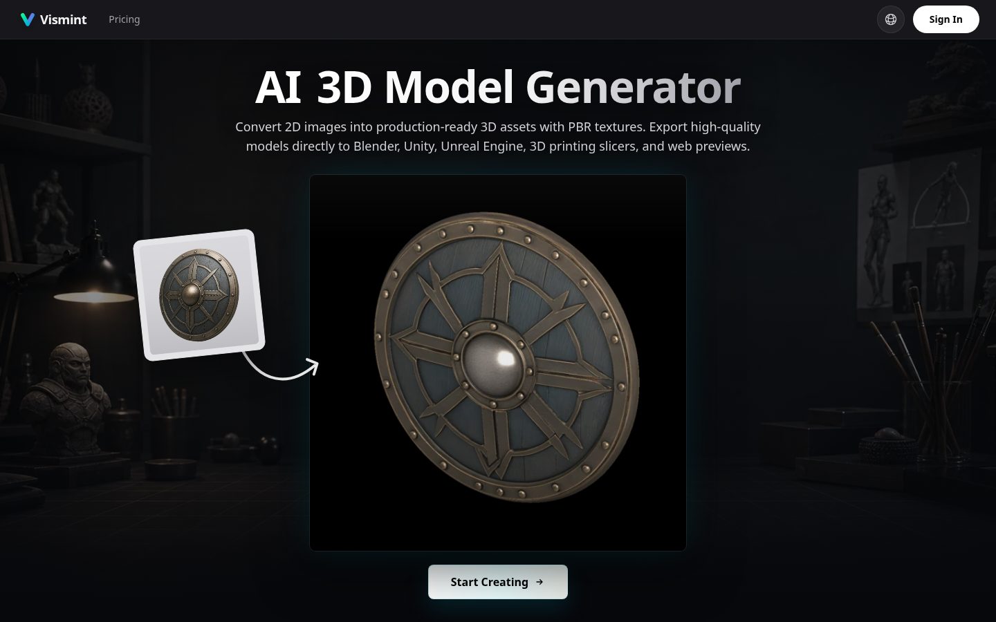 Vismint Homepage