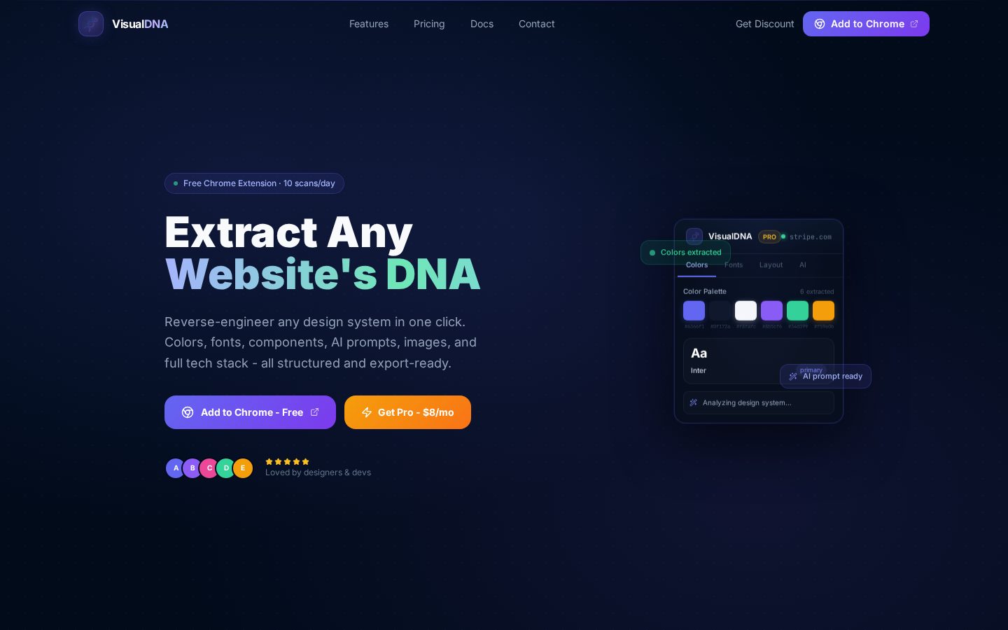 VisualDNA Homepage