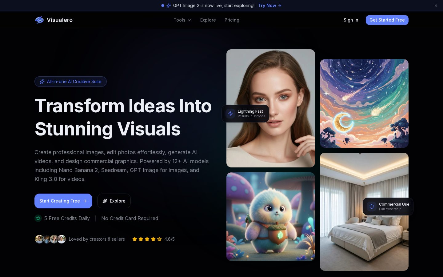 Visualero Homepage