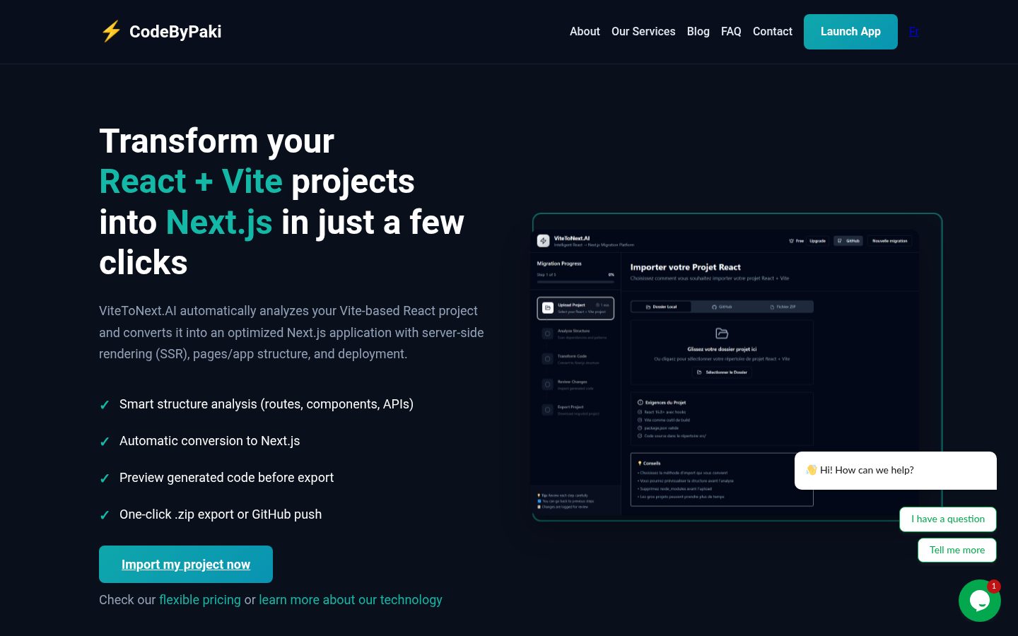 ViteToNext.AI Pricing