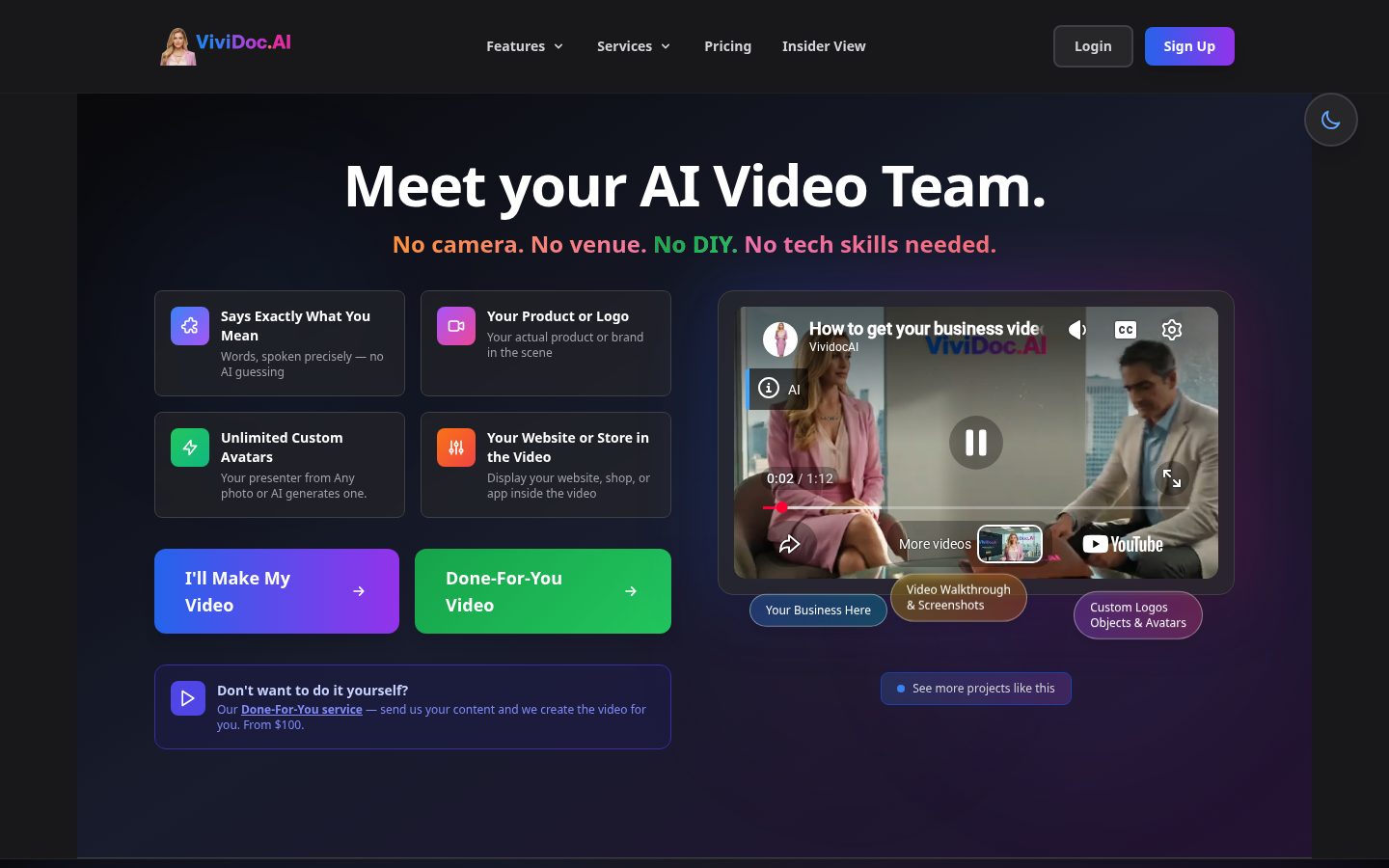 ViviDoc.AI Homepage