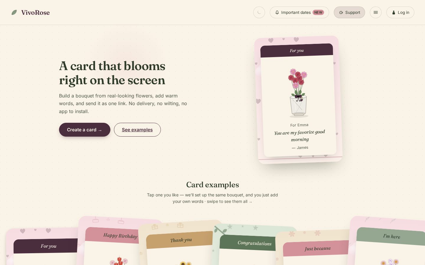 VivoRose Homepage