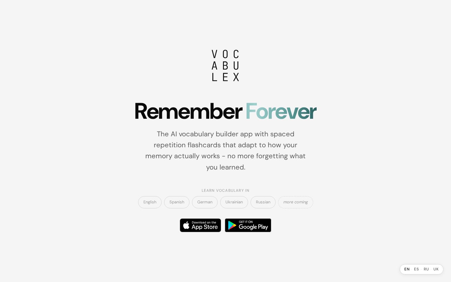 Vocabulex Homepage