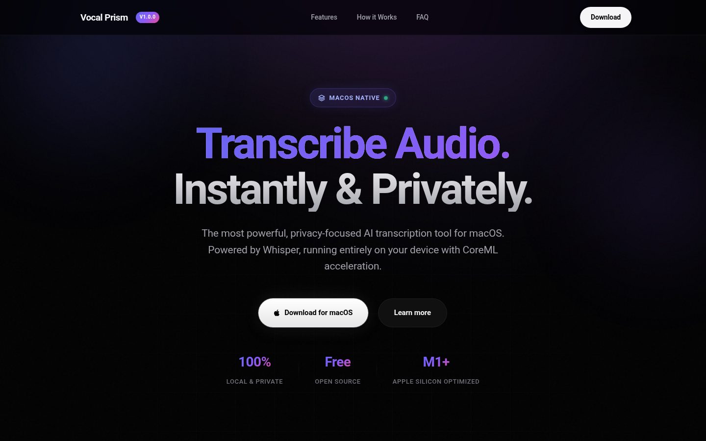 Vocal Prism Homepage