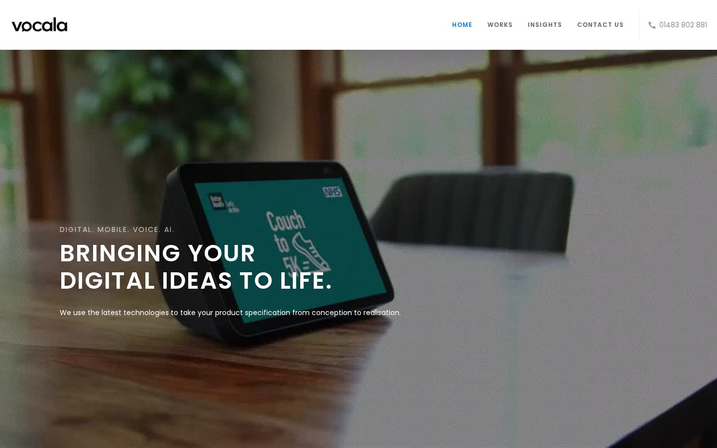 Vocala Homepage