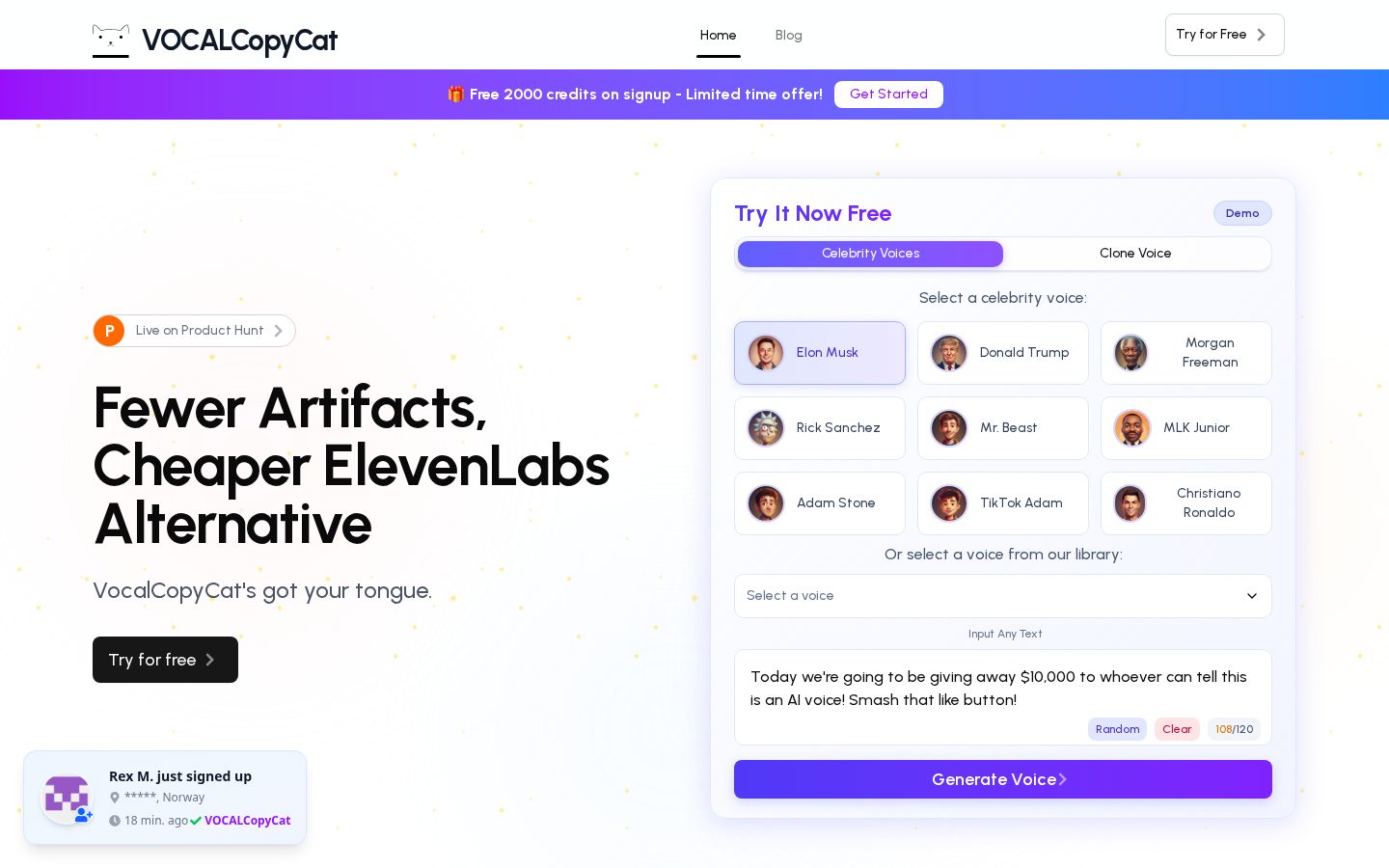 VocalCopyCat Homepage