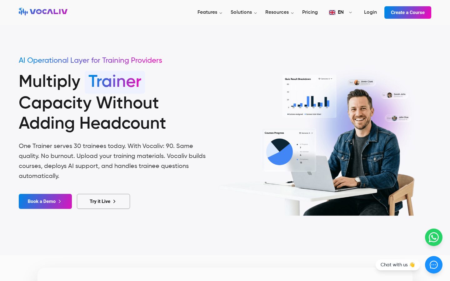 Vocaliv Homepage