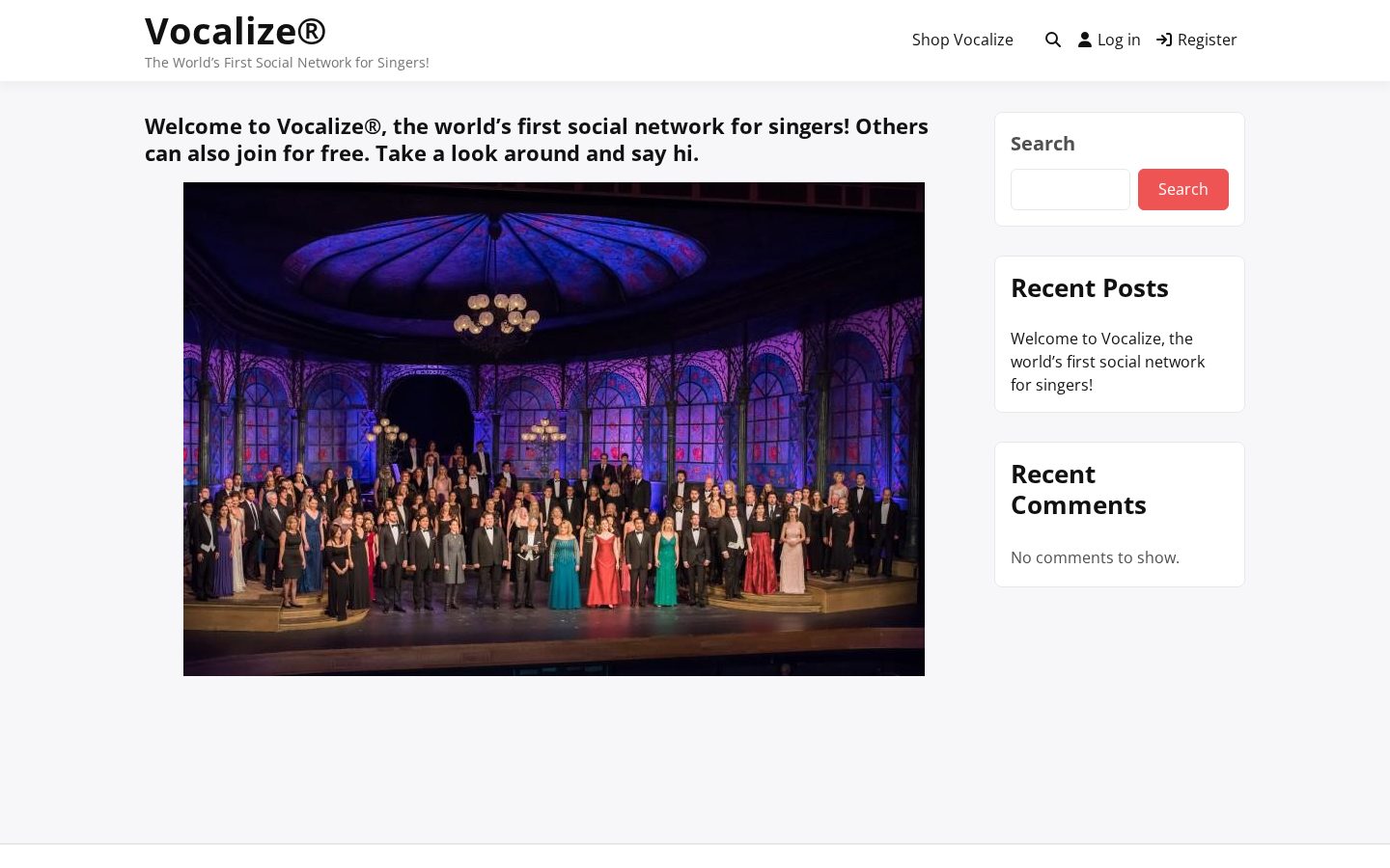 Vocalize Homepage
