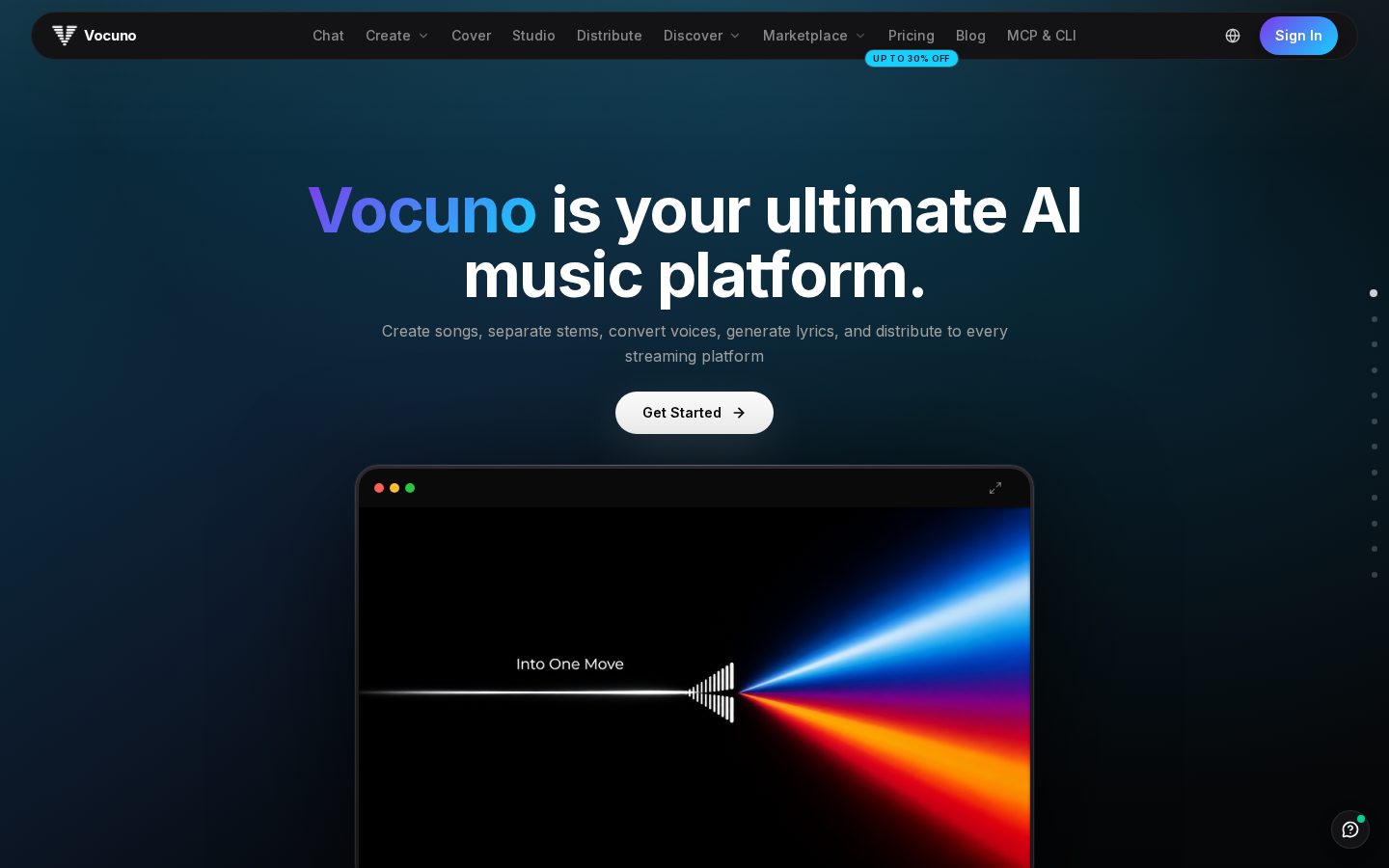 Vocuno Homepage