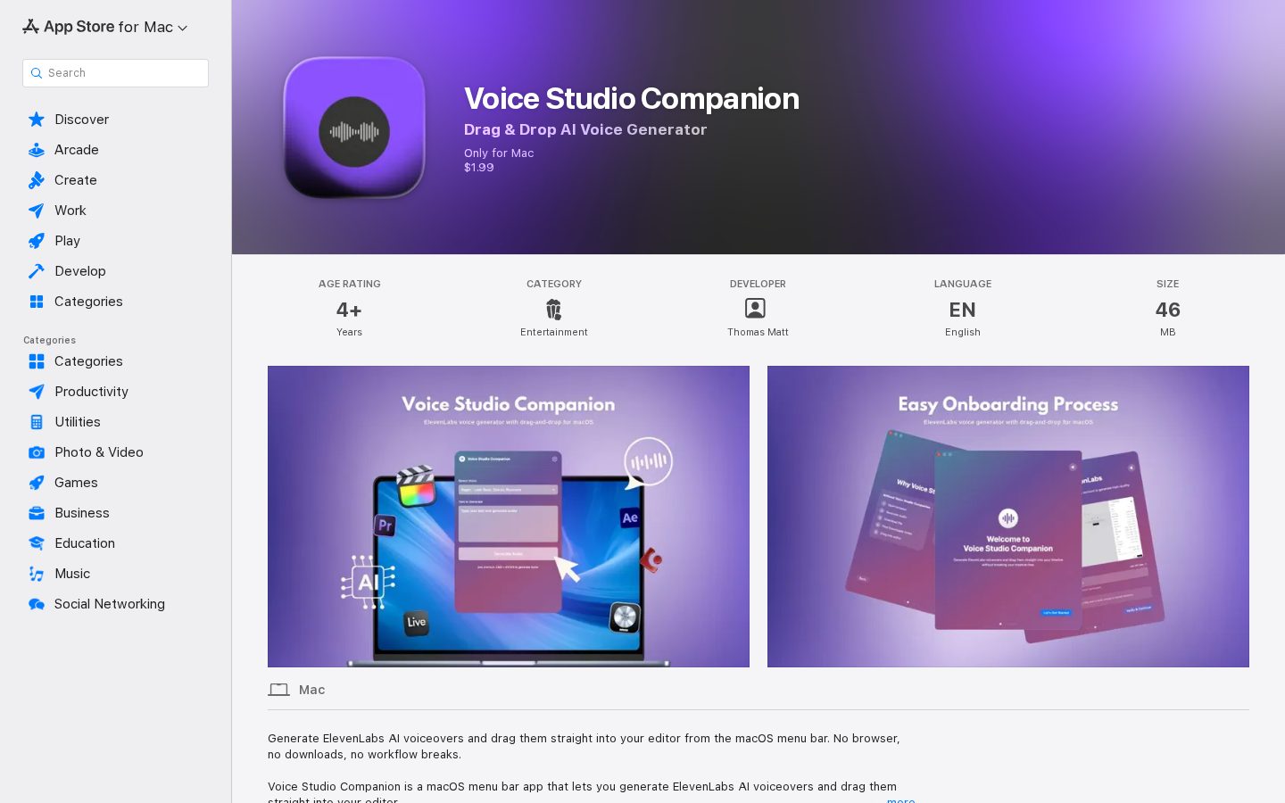 Voice Studio Companion Homepage