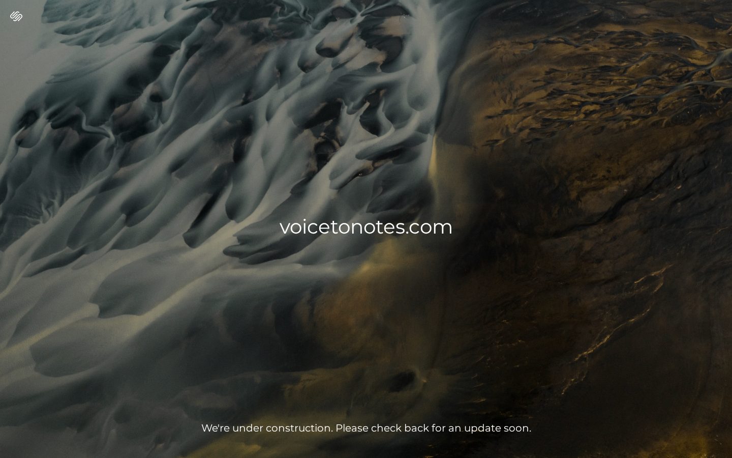 Voice to Notes Homepage