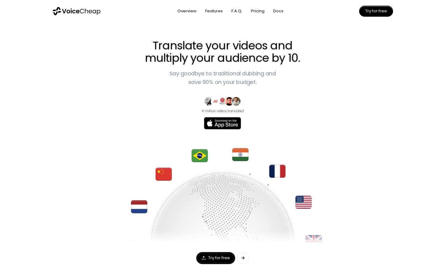 VoiceCheap Homepage