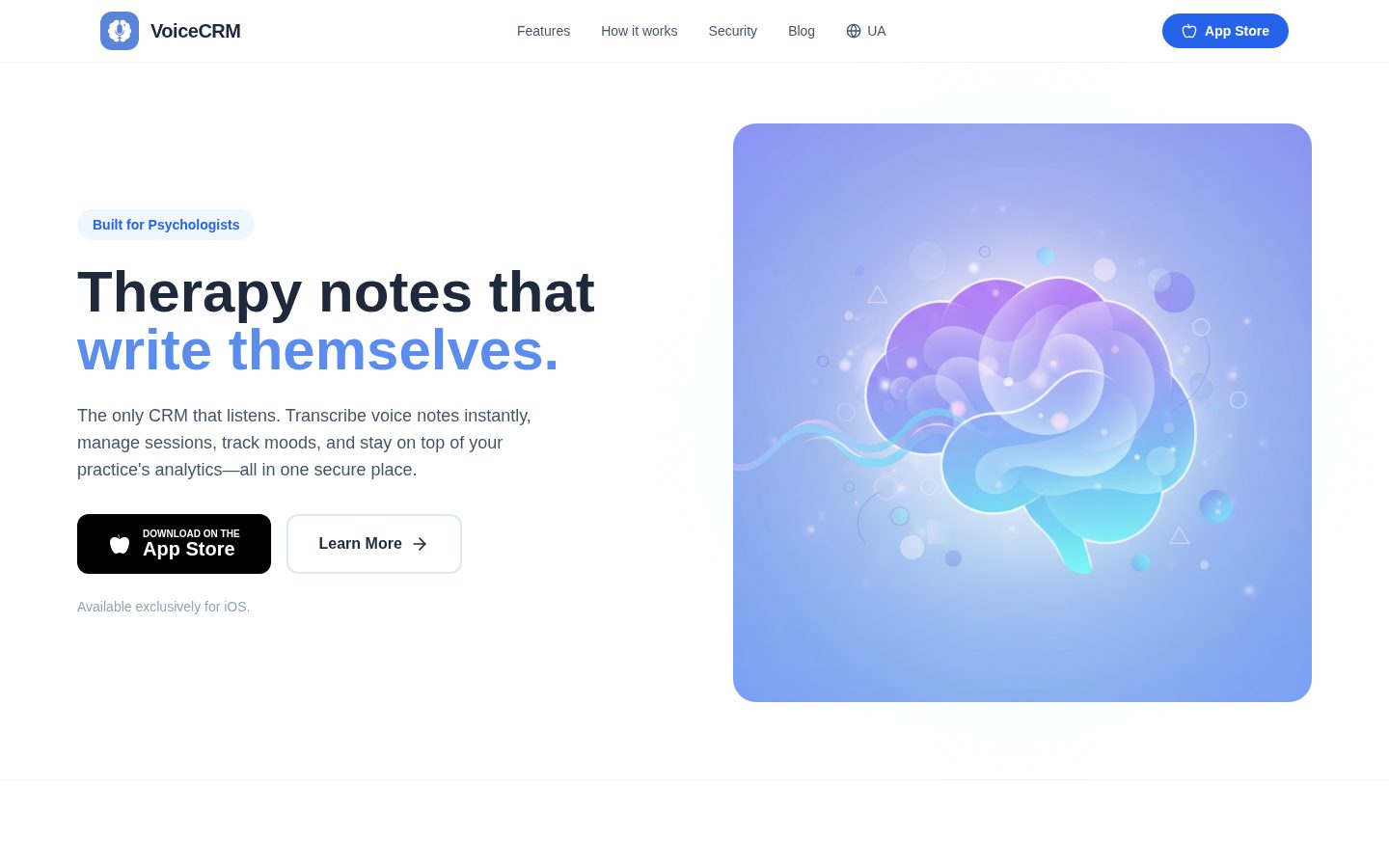 VoiceCRM Homepage