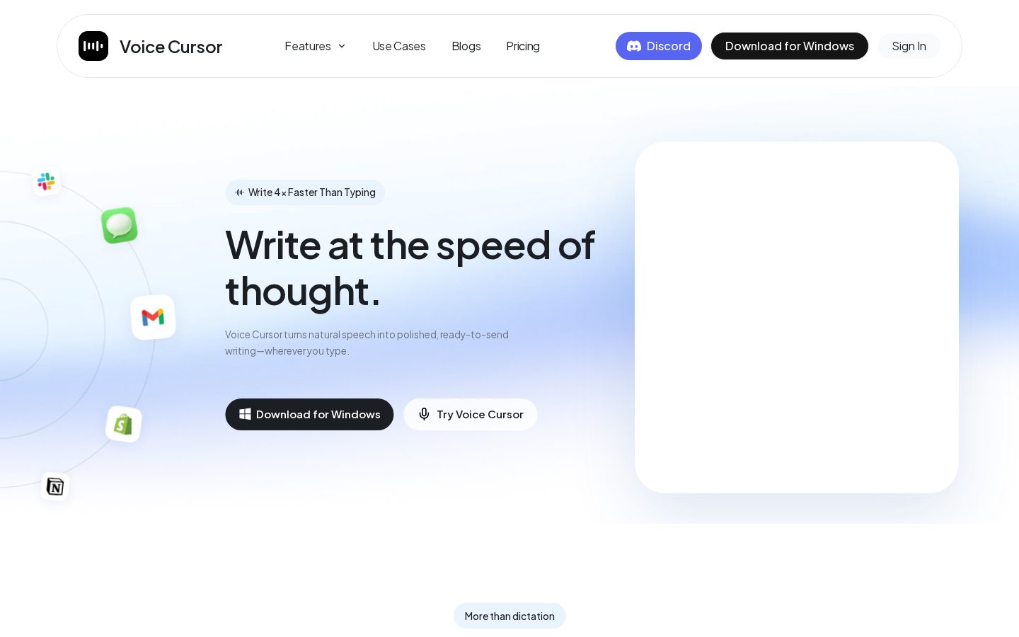 VoiceCursor AI Homepage