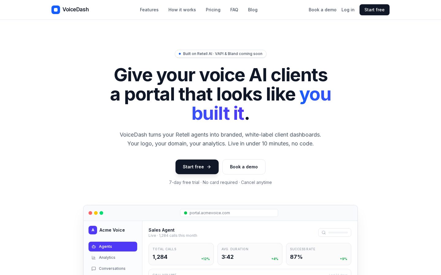VoiceDash Homepage