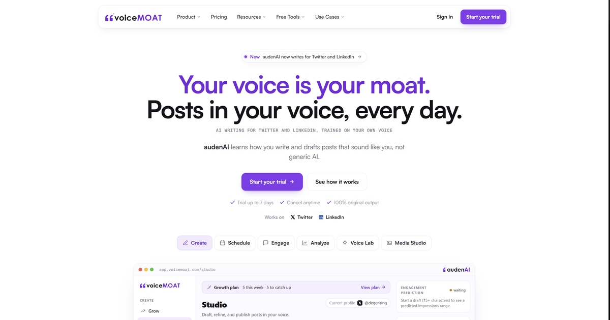 Homepage screenshot