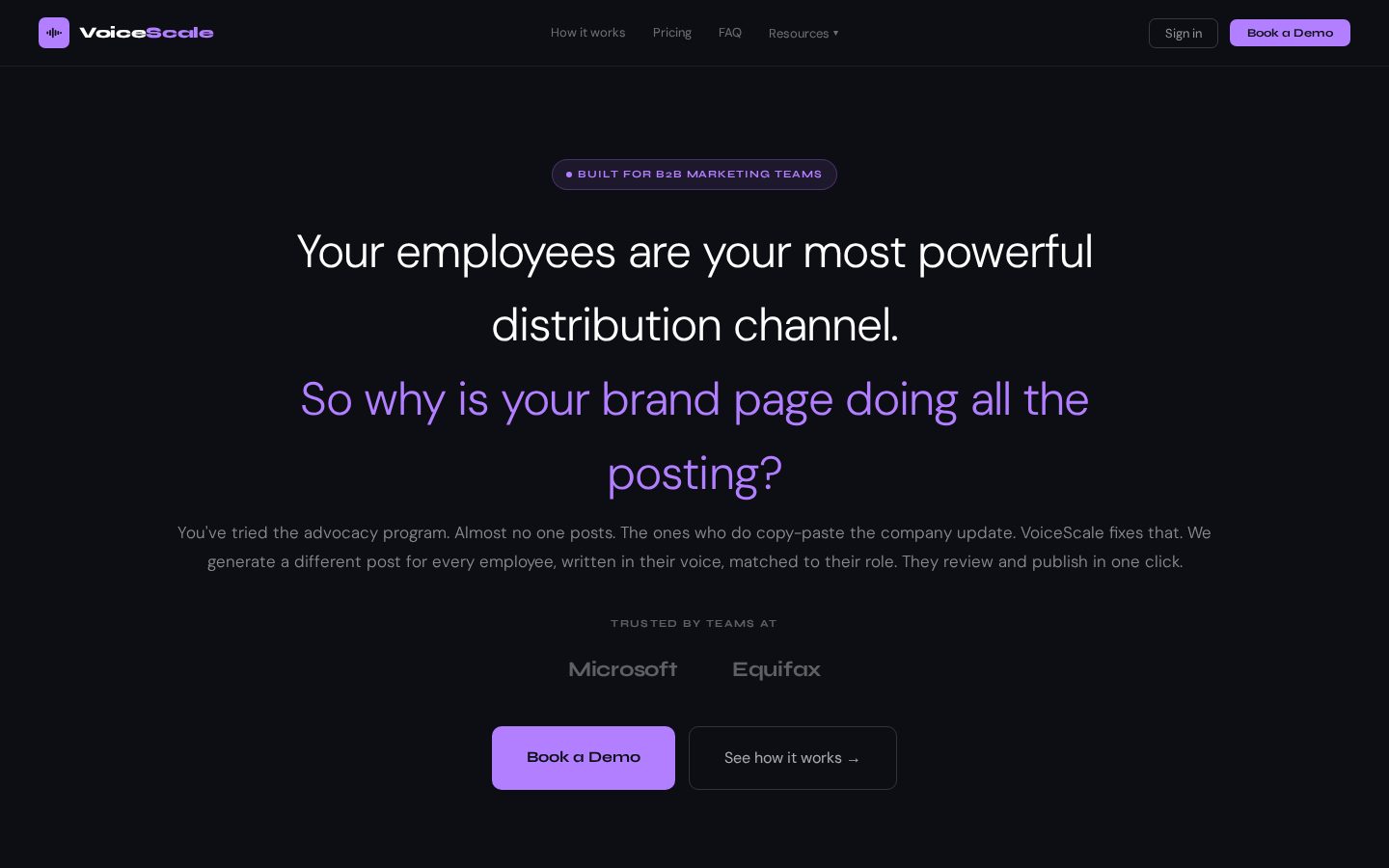 VoiceScale Homepage