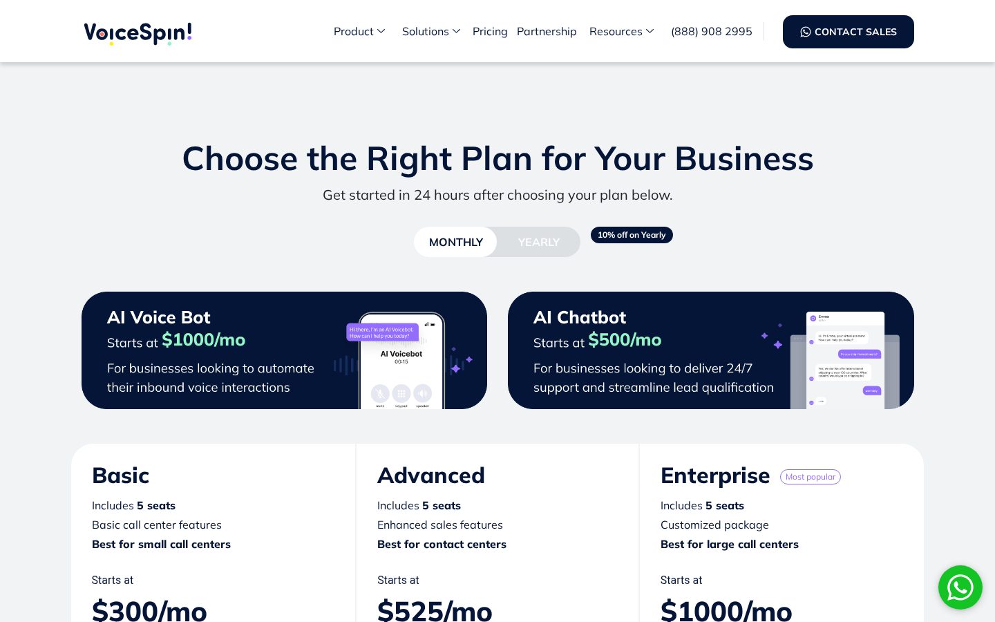 VoiceSpin Pricing