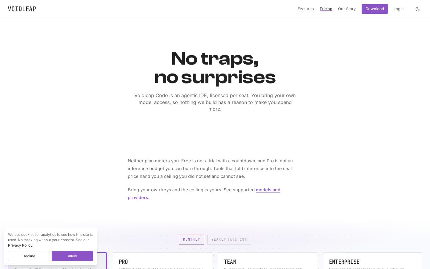 Voidleap Code Pricing