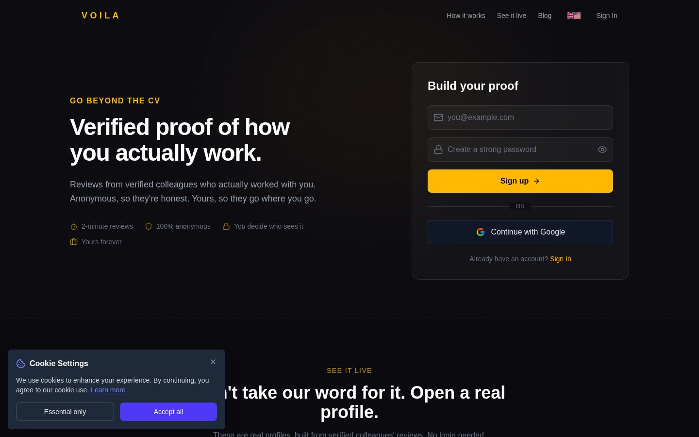Voila Homepage