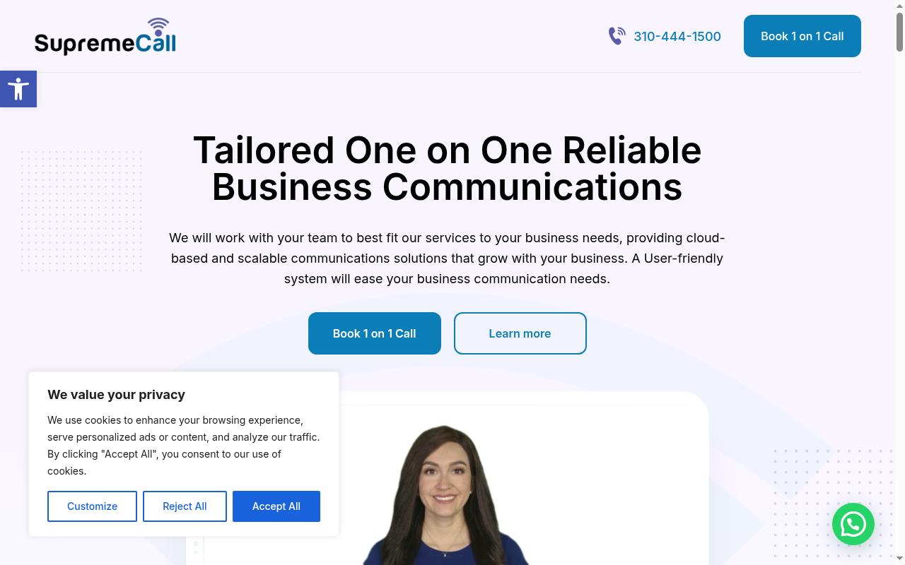 VoIP Services for Businesses Homepage