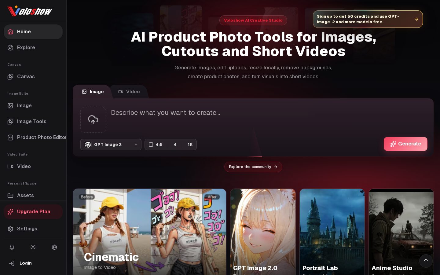 Voloshow Homepage