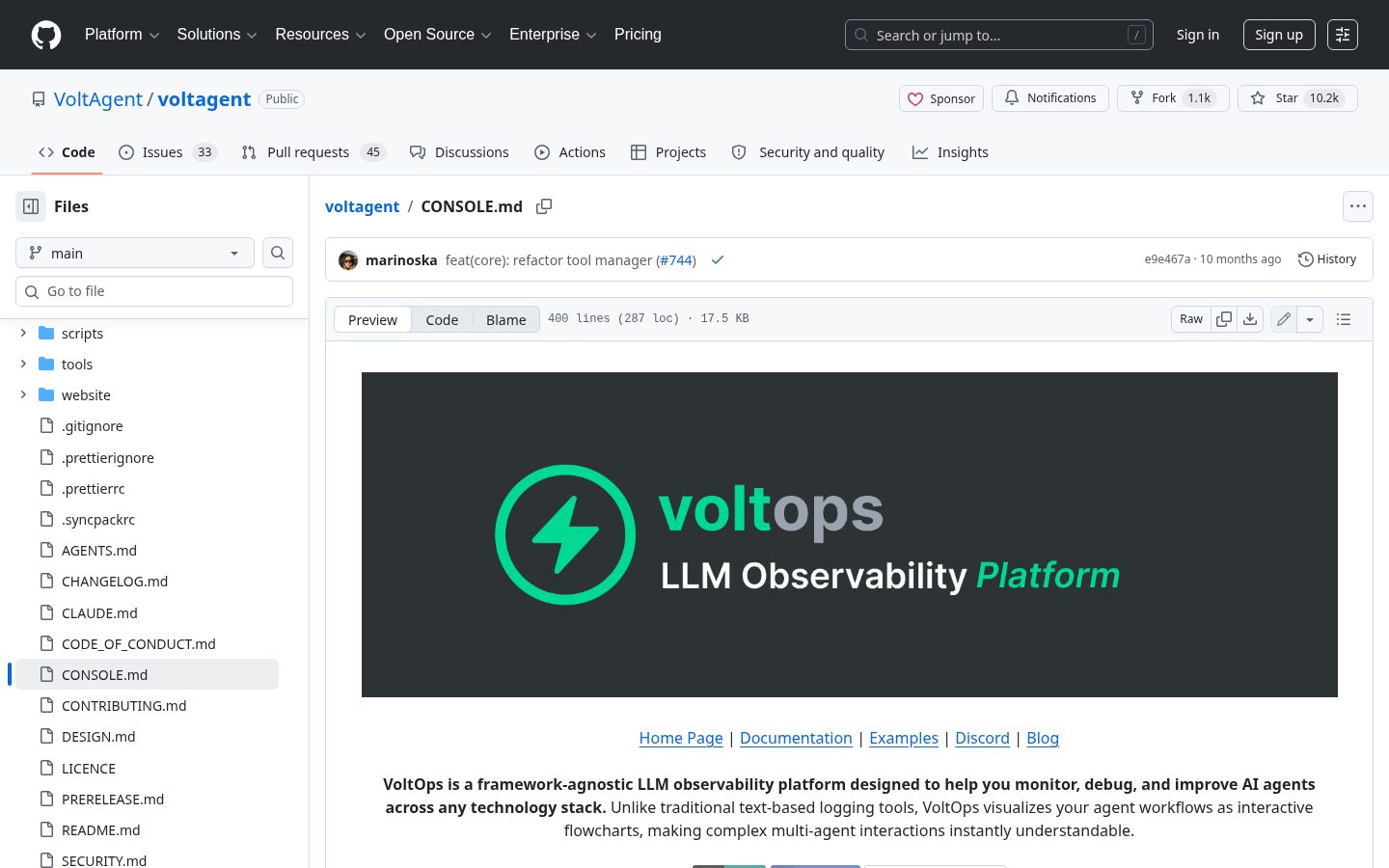 VoltOps Homepage