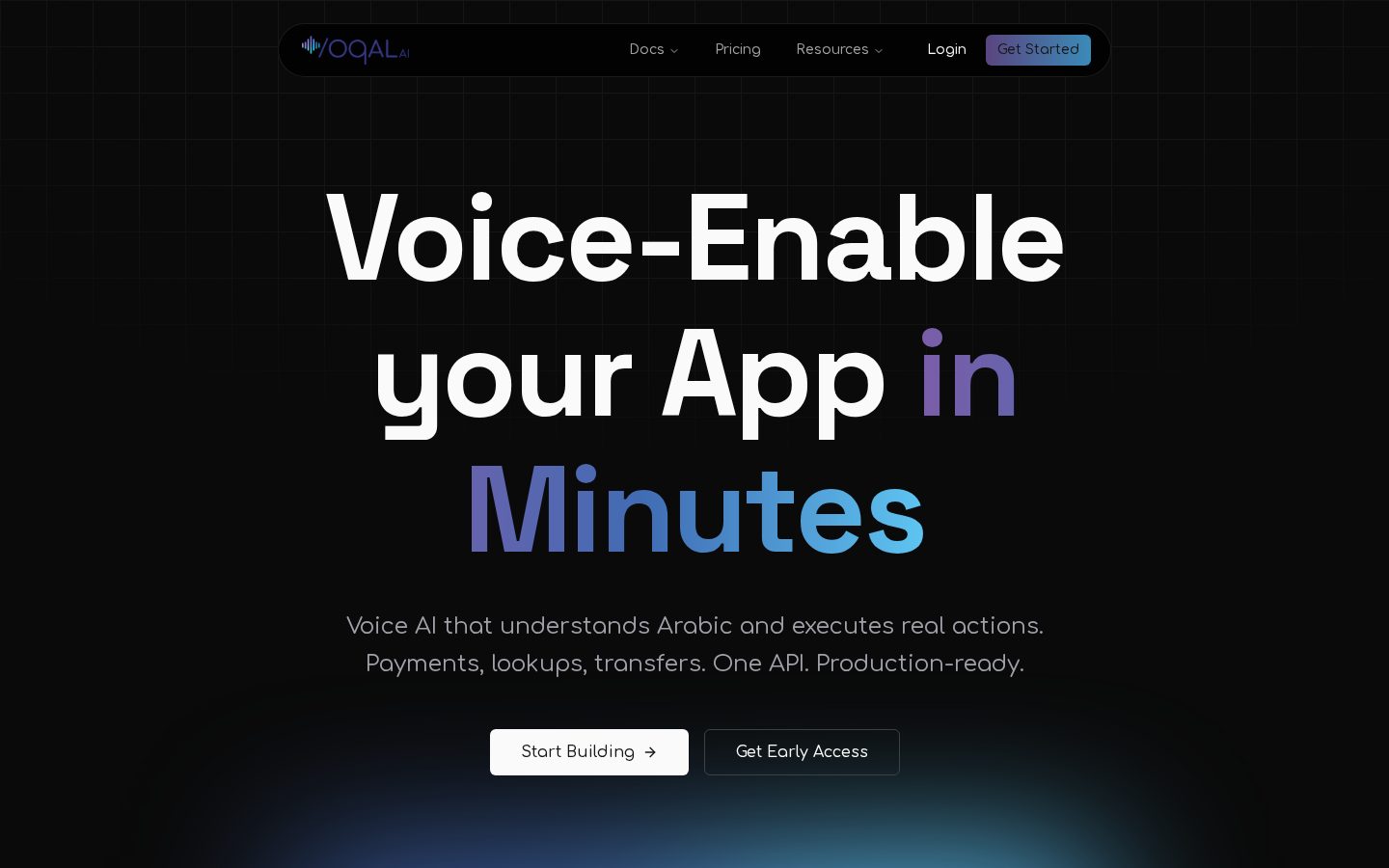 Voqal Homepage