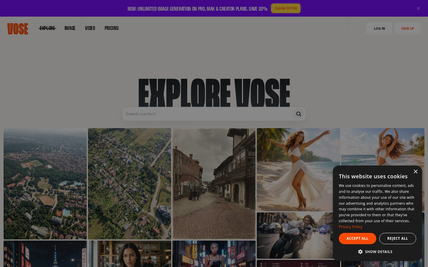 Vose Ai Homepage