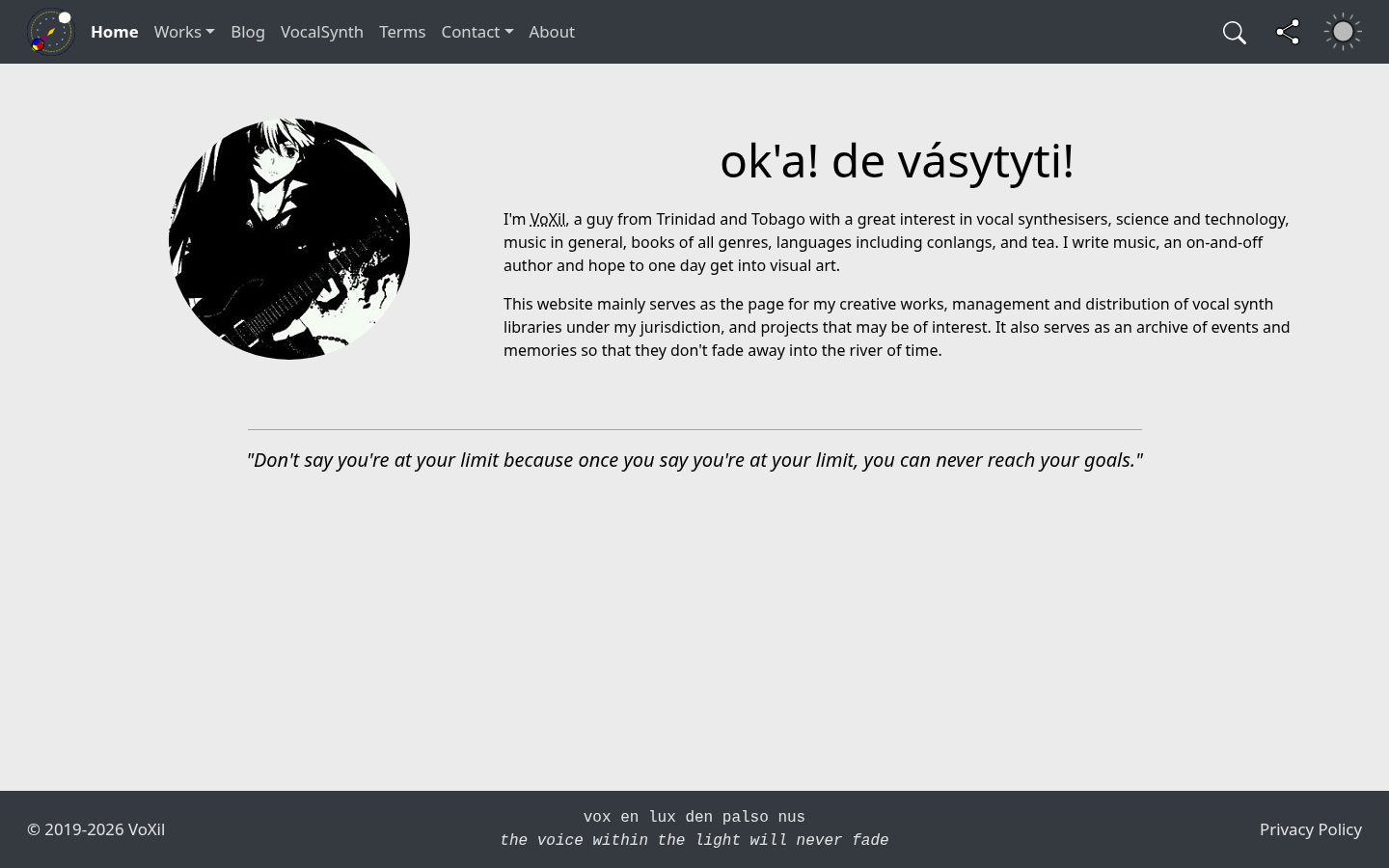 Voxil Homepage