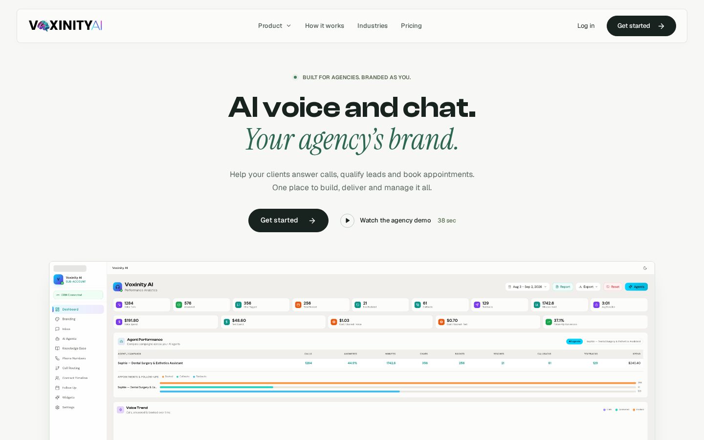 Voxinity Ai Homepage