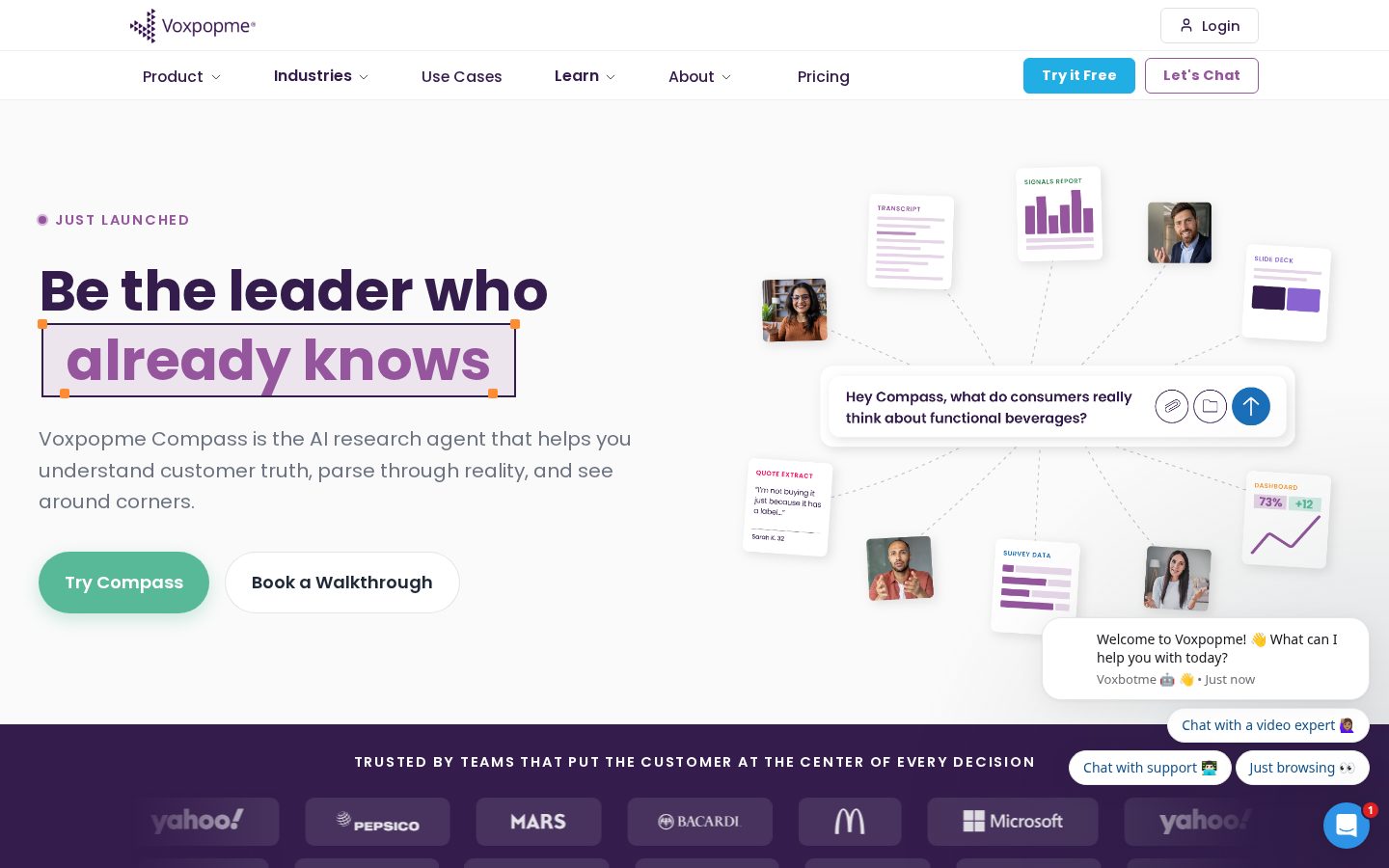Voxpopme Homepage