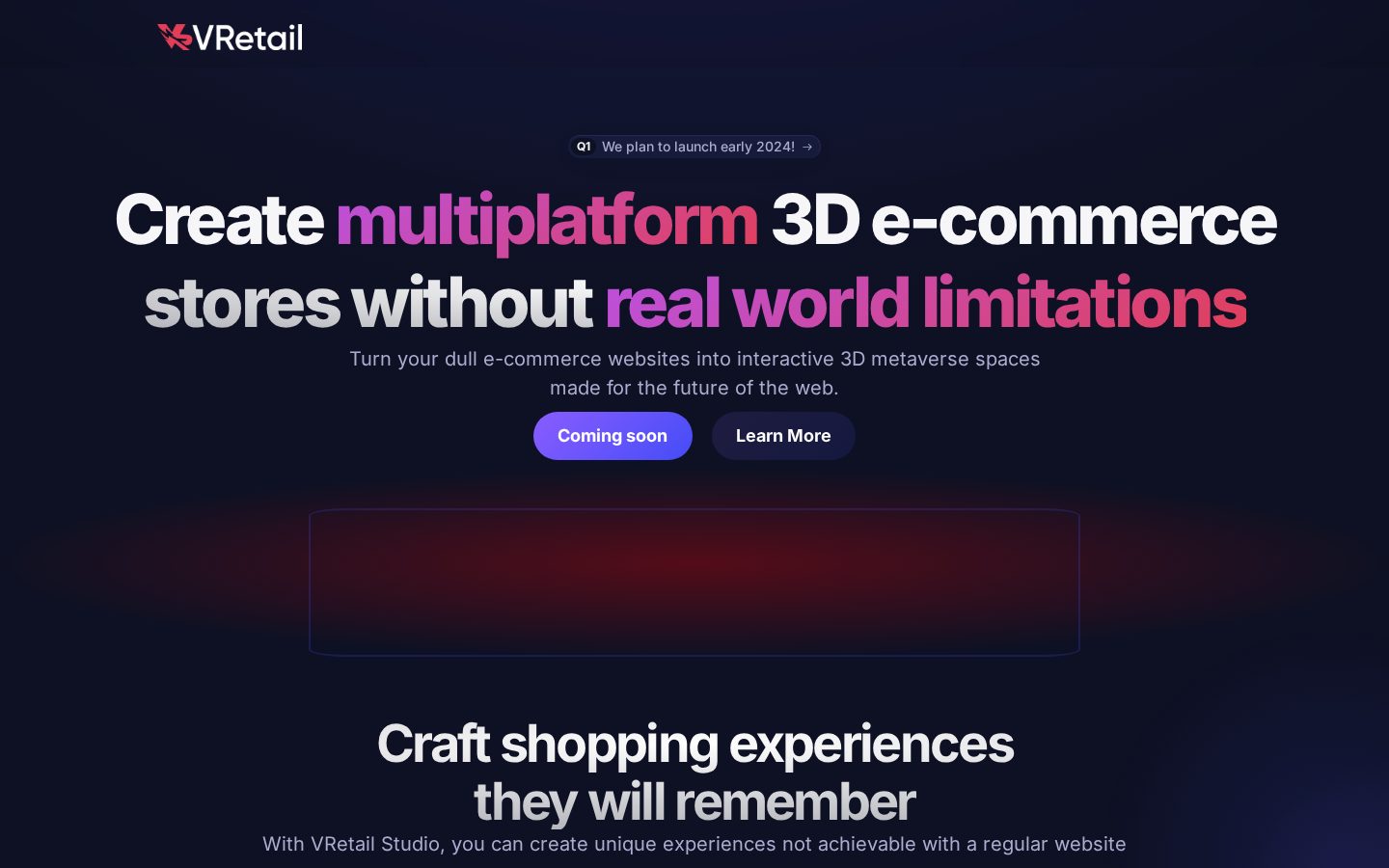 VRetail Homepage