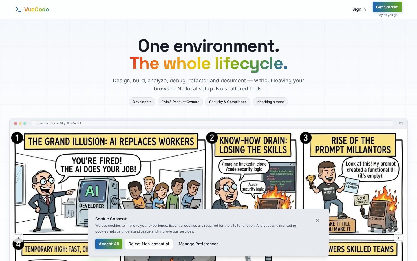 VueCode Homepage