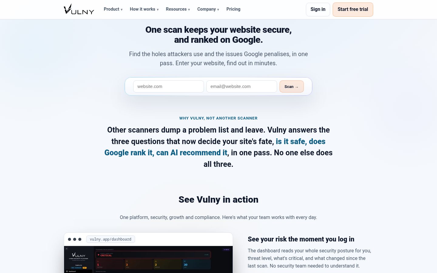 Vulny Homepage