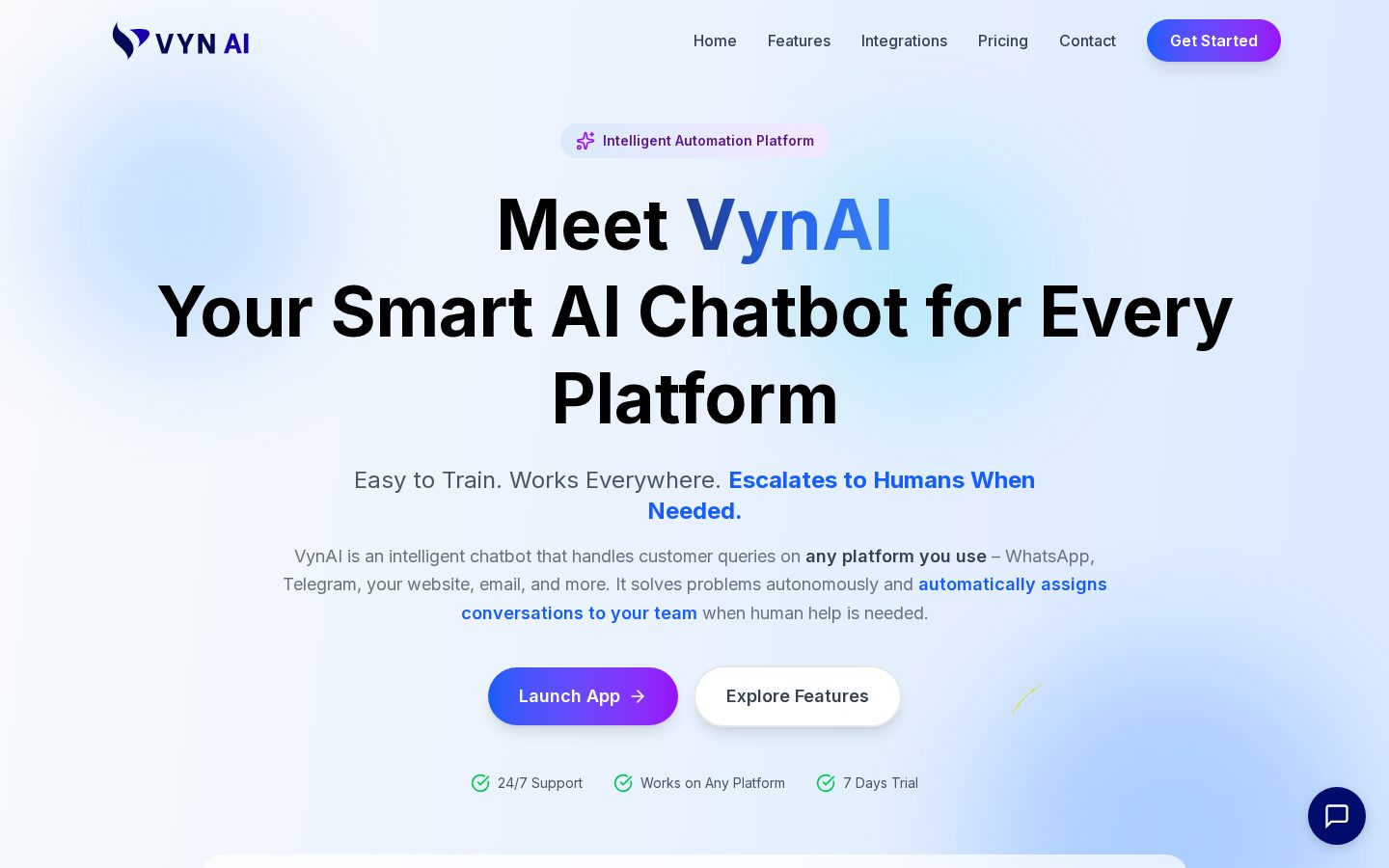 VynAI Homepage