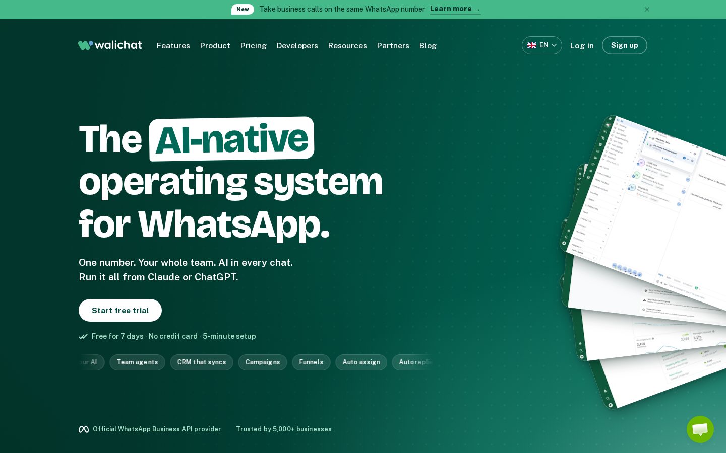 WaliChat Homepage